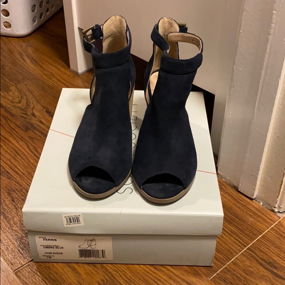 Sole Society Ferris Open Toe Booties